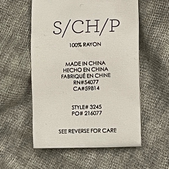 Cabi Soft Gray Drape Front Blouse with Cami - Picture 5 of 5